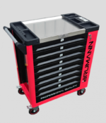 Servante Atelier Brumann 8 tiroirs 6 remplis + placard latéral + 2 clé dynamométrique – Image 6