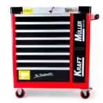 SERVANTE D'ATELIER KRAFTMULLER KM-9/7 ROUGE 296 OUTILS – Image 5