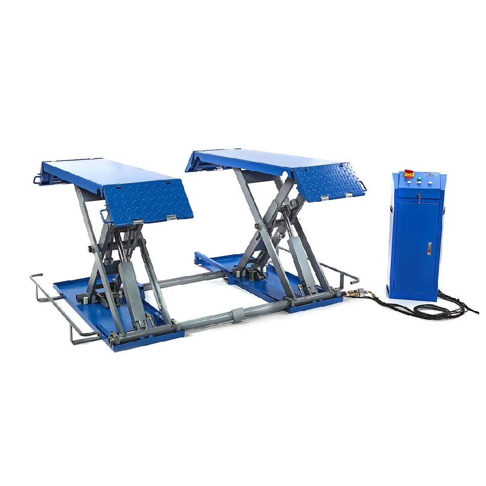 dl-01 HBM Pont de nettoyage de voiture électrique professionnel de 3 tonnes - Pont de nettoyage - Pont de pneu - 230 volts – Image 1